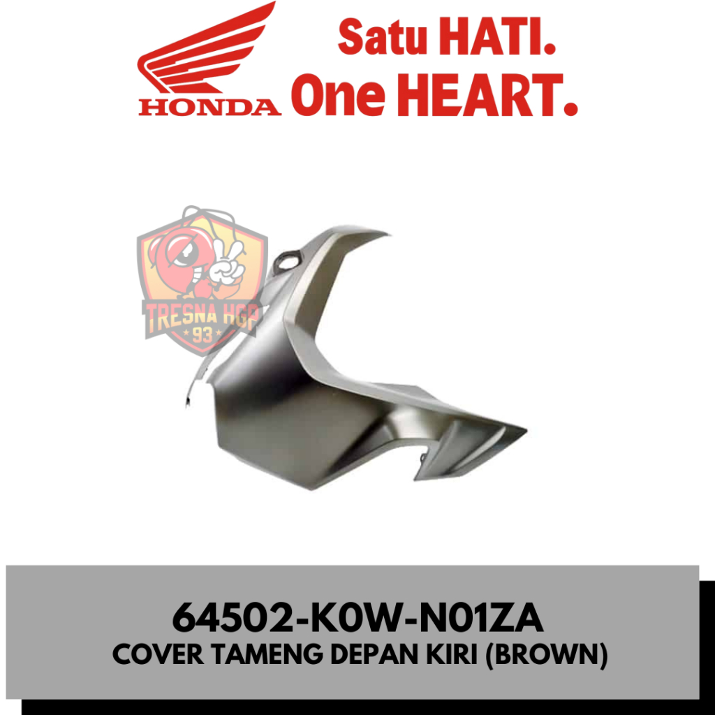 64502-K0W-N01ZA COVER TAMENG DEPAN KIRI (BROWN) ADV 150 K0W ORIGINAL | COVER L FR SIDE 64502K0WN01ZA