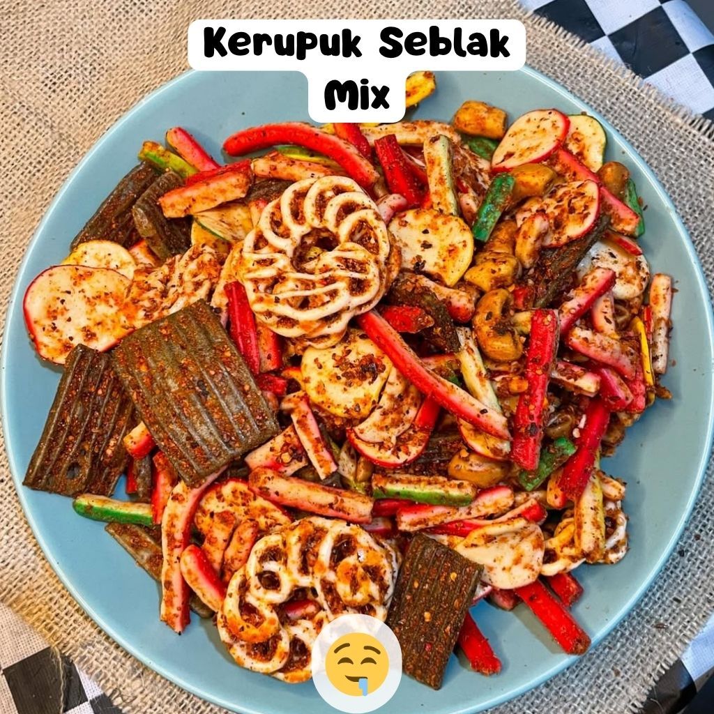 

Kerupuk Seblak Mix Pedas 250gram