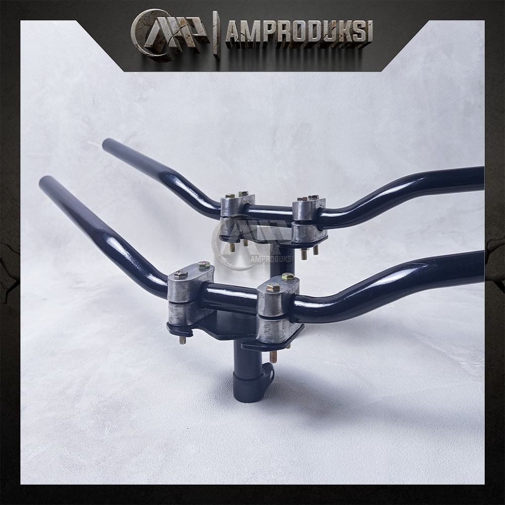 Stang Rzr Plus Dudukan Paket Fullset Stang Racing Road Race Universal Motor Honda Yamaha Suzuki