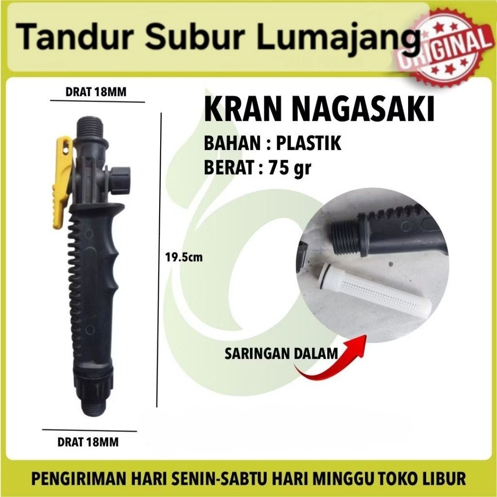 Kran tangki cas Nagawa Nagasaki yokohama kran tangki handle Sprayer Elektrik Hitam Kran Pencet Tangk