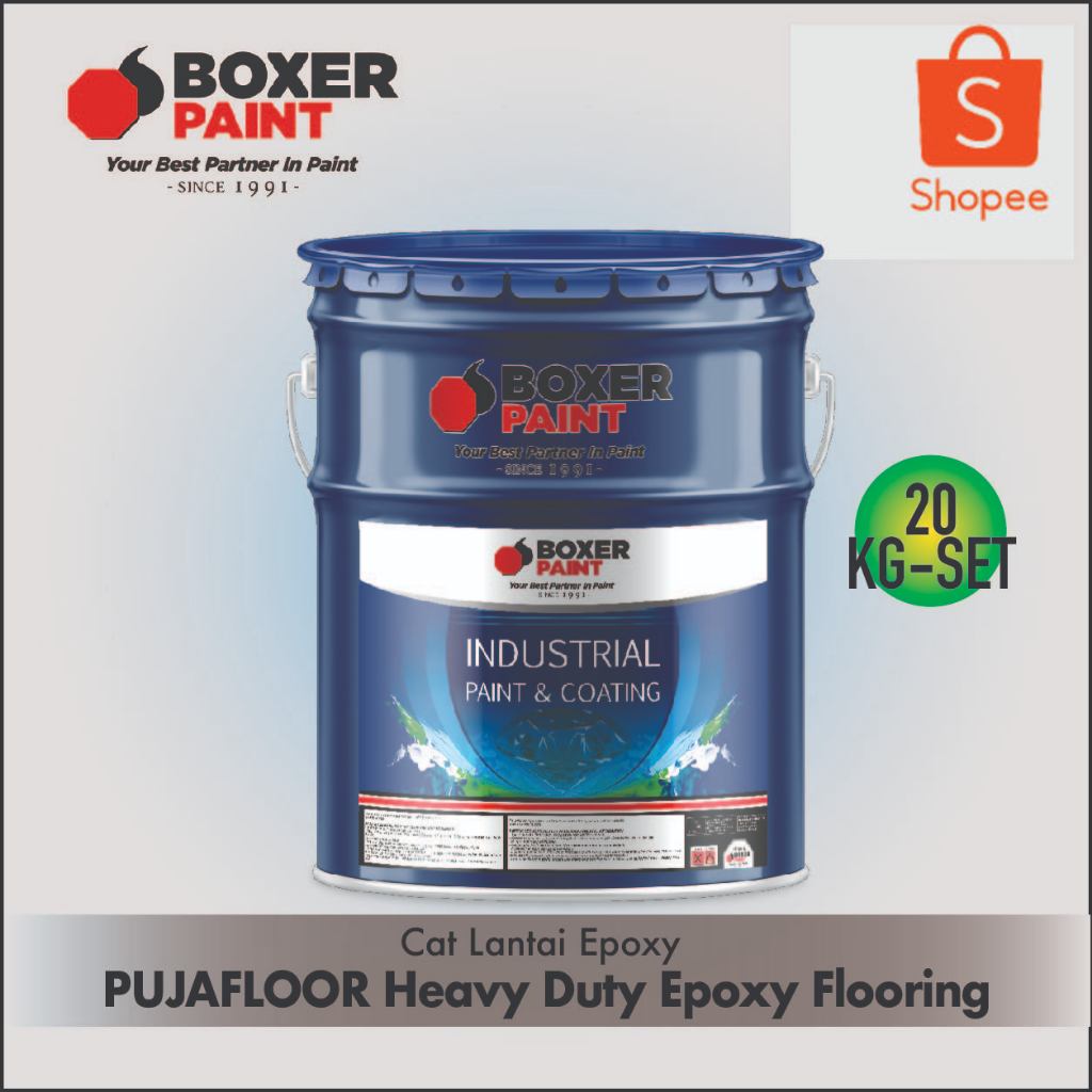 Cat Dasar Epoxy Lantai Beton PUJAFLOOR PRIMER Epoxy Flooring (20 kg-set)