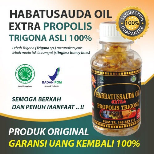 Habbatussauda Oil Extra Propolis Trigona - Habbatussauda Oil Original Asli
