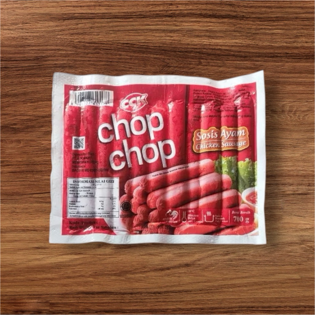 

Sosis Chop Chop 700gr Short isi 30pcs atau long isi 20pcs