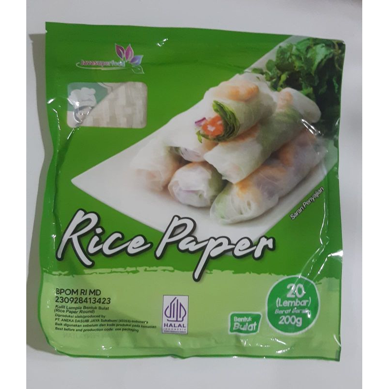 

Rice Paper Bulat 200gr