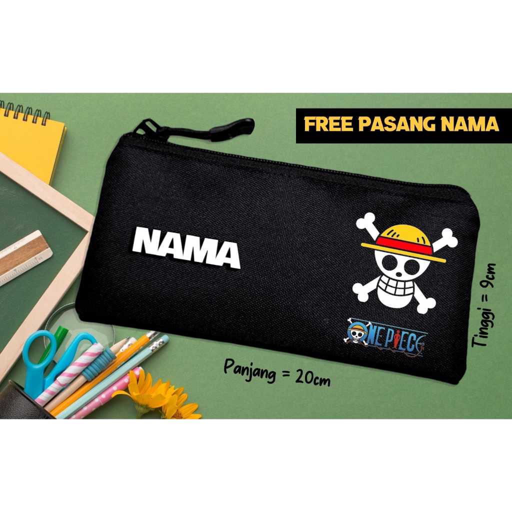 

Tempat Pensil Anak Onepiece Gratis Custom Nama