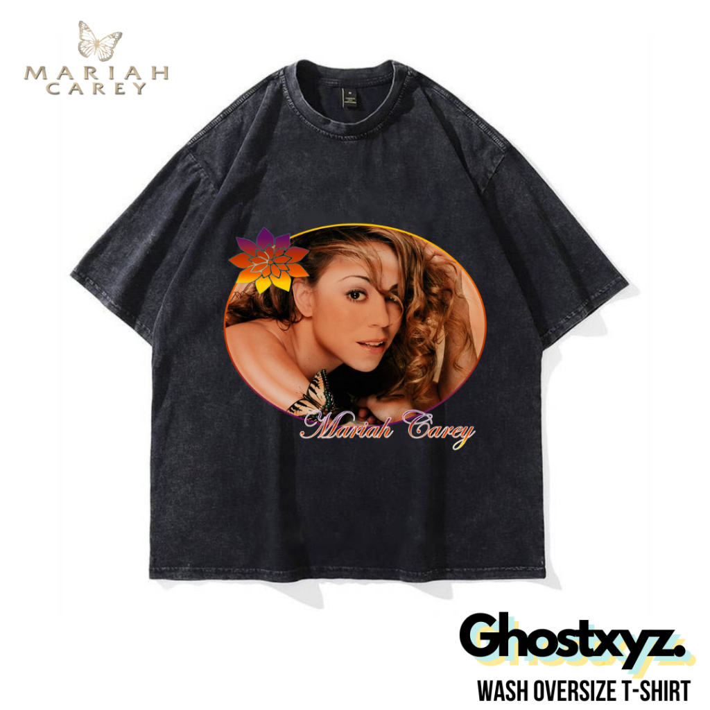 Ghostxyz T-Shirt Mariah Carey Wash Oversize Vintage Tee Baju Kaos