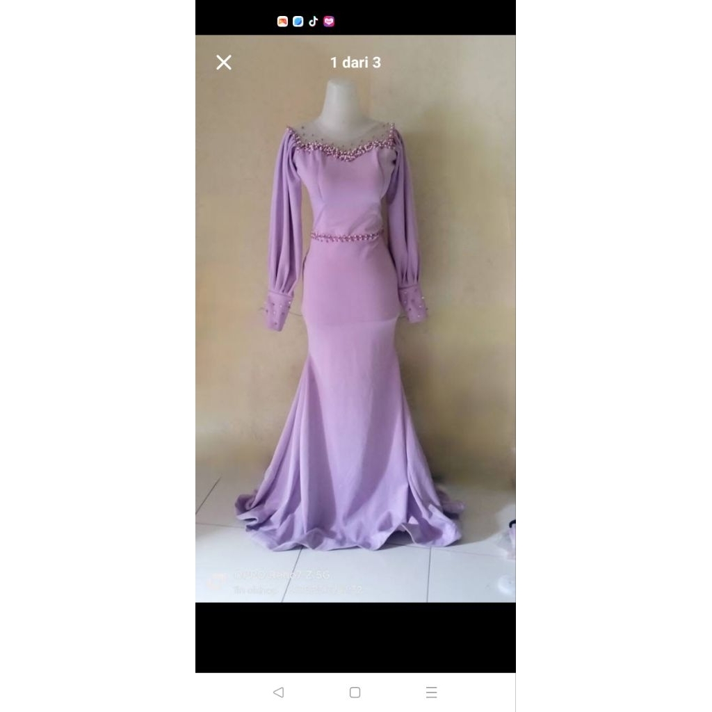 gown duyung preloved