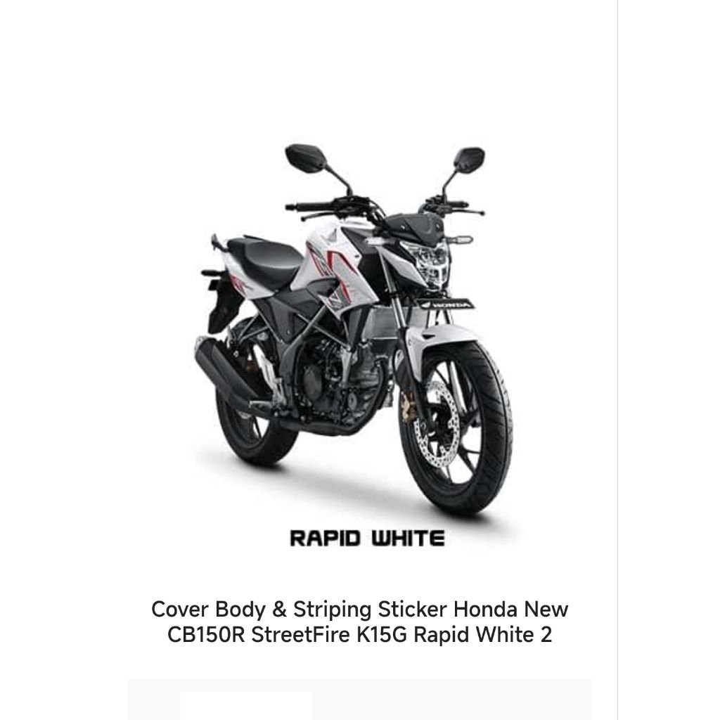 871x0 k15 960 zar original AHM Astra Honda motor HGP genuine part stripe set r rapid red white 2 str