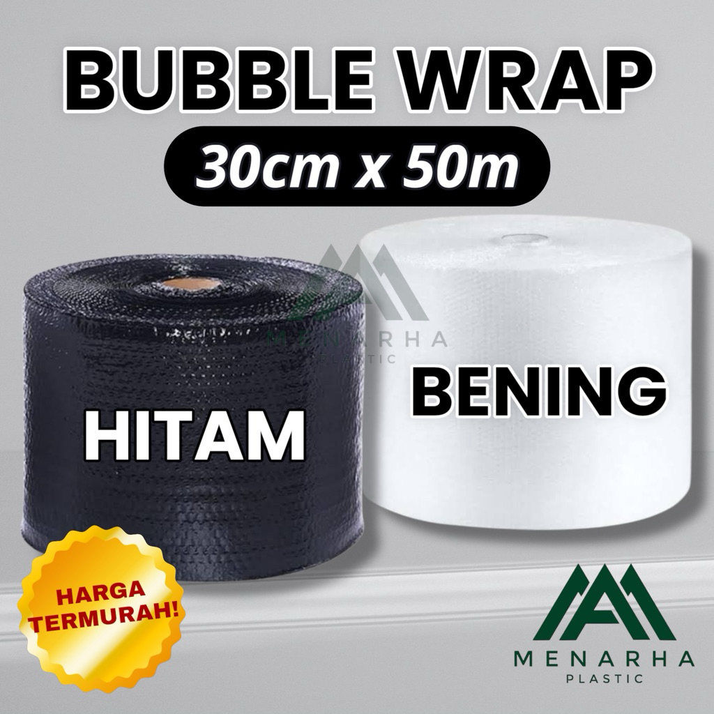 

[INSTANT] BUBBLE WRAP HITAM/ BENING MURAH ECERAN BANDUNG UKURAN 30CM x 50M
