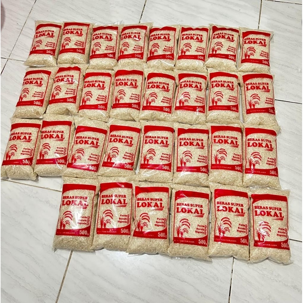 

BERAS KEMASAN 500 GRAM (ISI 50 PACK) KEMASAN PREMIUM