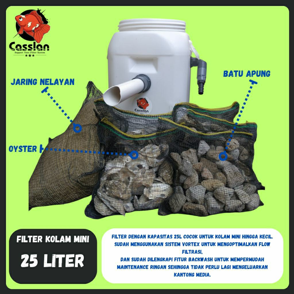 Filter Kolam Ikan Koi Tong 25LITER