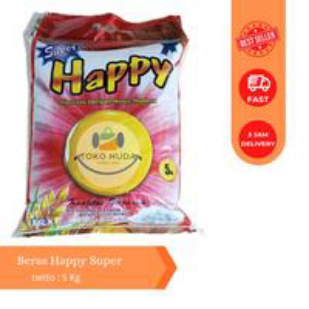 

Beras premium HAPPY MERAH pack 5 kg