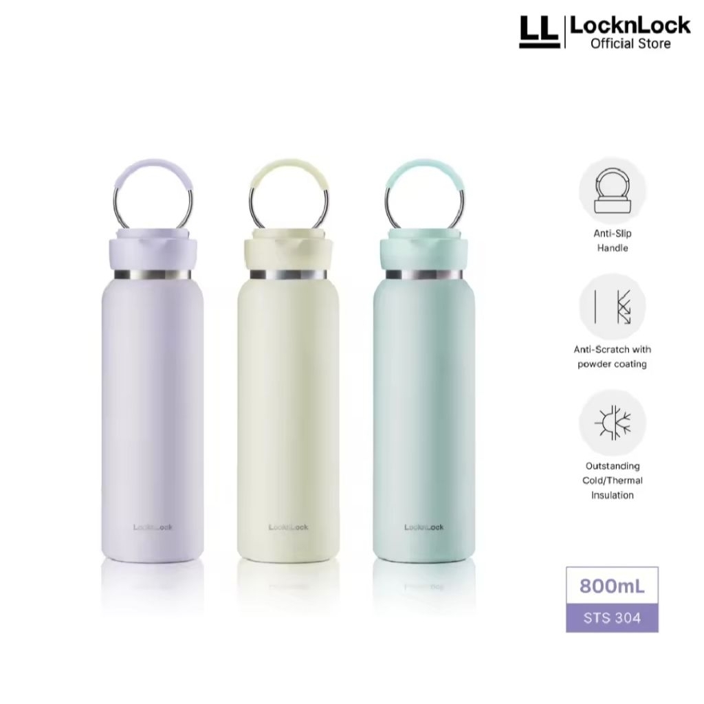 LocknLock Sling Ring Tumbler 800ml - LHC4322 - Lock & Lock Termos botol minum sekolah / kerja bisa p
