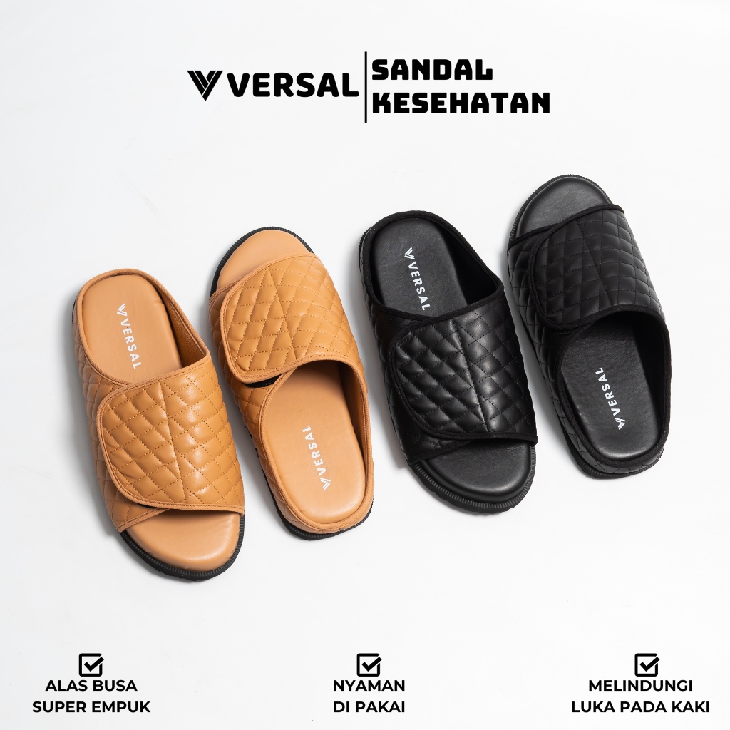 Versal • Sandal Kesehatan Diabetes Sandal Lansia Ringan Super Empuk Anti Slip - VR12