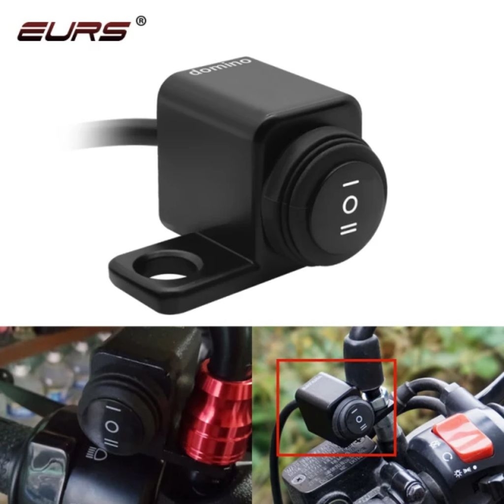 SAKLAR LAMPU 3 IN 1 WATERPROOF PEMAKAIAN SEMUA JENIS MOTOR UNIVERSAL / SAKLAR LAMPU SPION MOTOR / SA