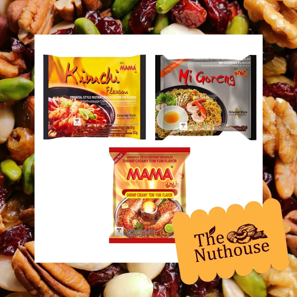 

MAMA Mie Goreng Flavour 80gr / Kimchi Flavour 90gr / Shrimp Creamy Tom Yum Flavour 90gr
