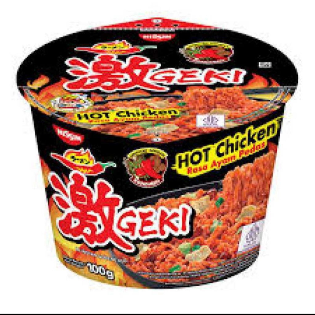 

Nissin Geki Bowl Hot Chicken! Mi instan dalam kemasan bowl praktis ini hadir dengan kuah kental rasa ayam pedas khas yang menggugah selera. Cocok untuk kamu pencinta mi pedas yang ingin sajian cepat dan praktis.