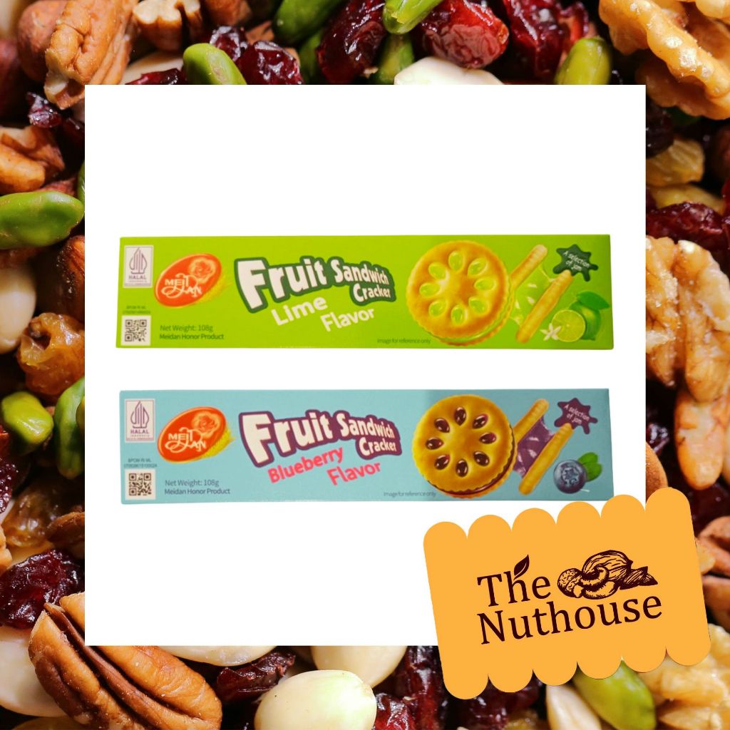 

Meidan Fruit Sandwich Cracker - Strawberry / Blueberry / Lime Flavor 108gr [HALAL]