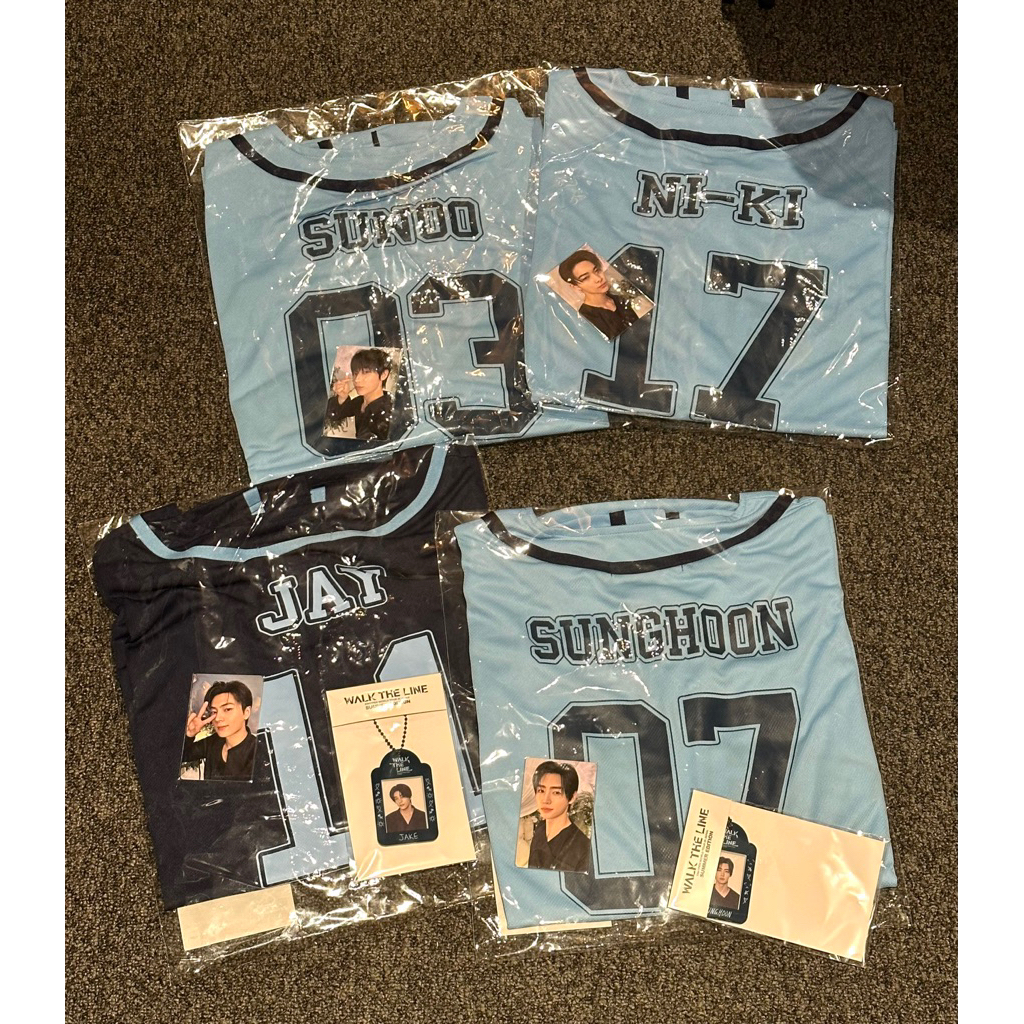 UNIFORM SHIRT ENHYPEN WALK THE LINE IN JP SUMMER EDITION POP UP MD - SUNGHOON JAY SUNOO NI-KI NIKI W