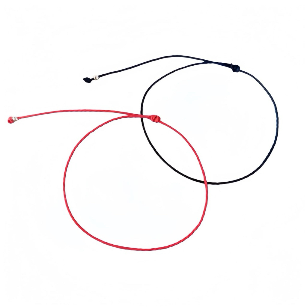 Gelang tali tipis, gelang redstring katsuki superthin bracelet, gelang couple tipis elegan, gelang t