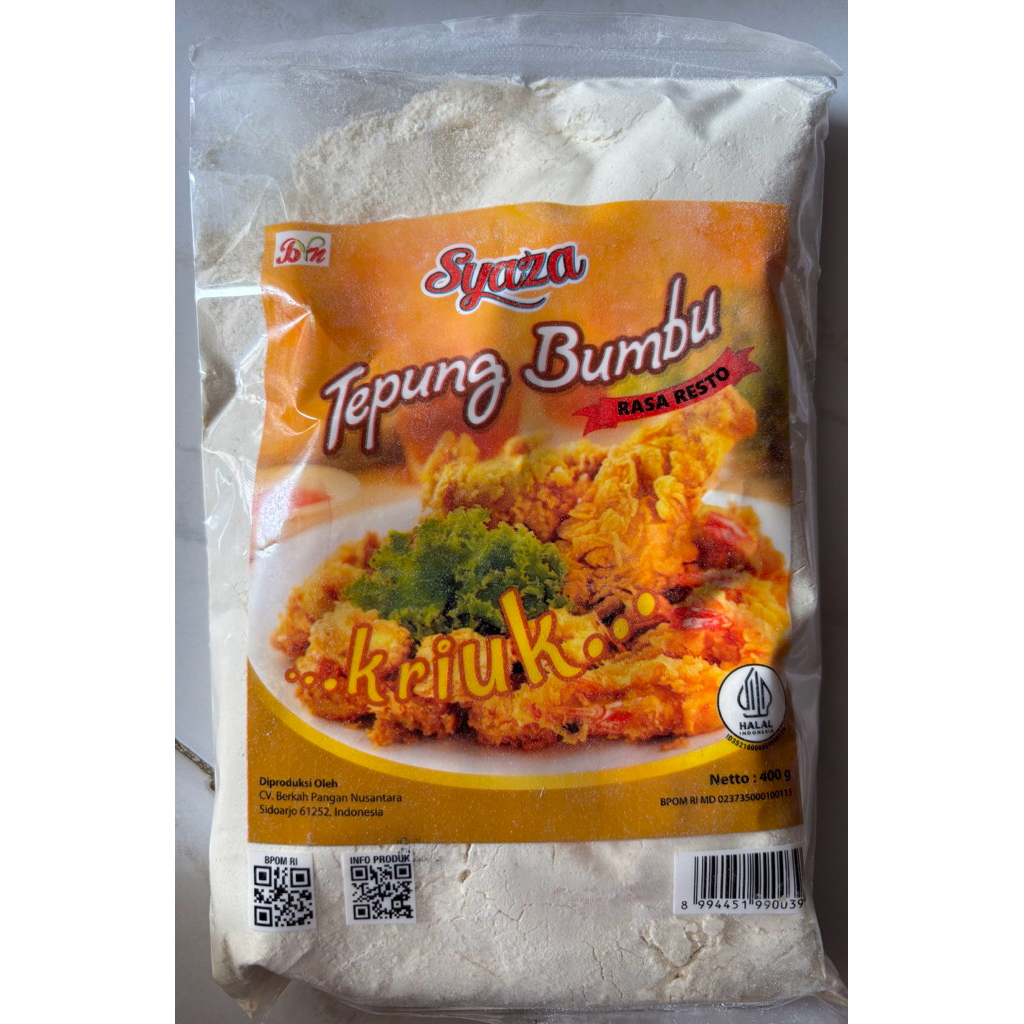 

TEPUNG KRIUK SYAHZA 400gram