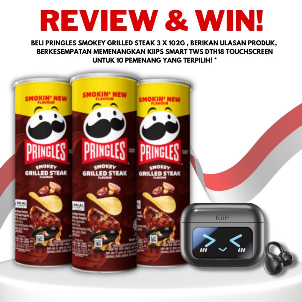 

[BUNDLE 3pcs] Pringles Smokey Grilled Steak 102g