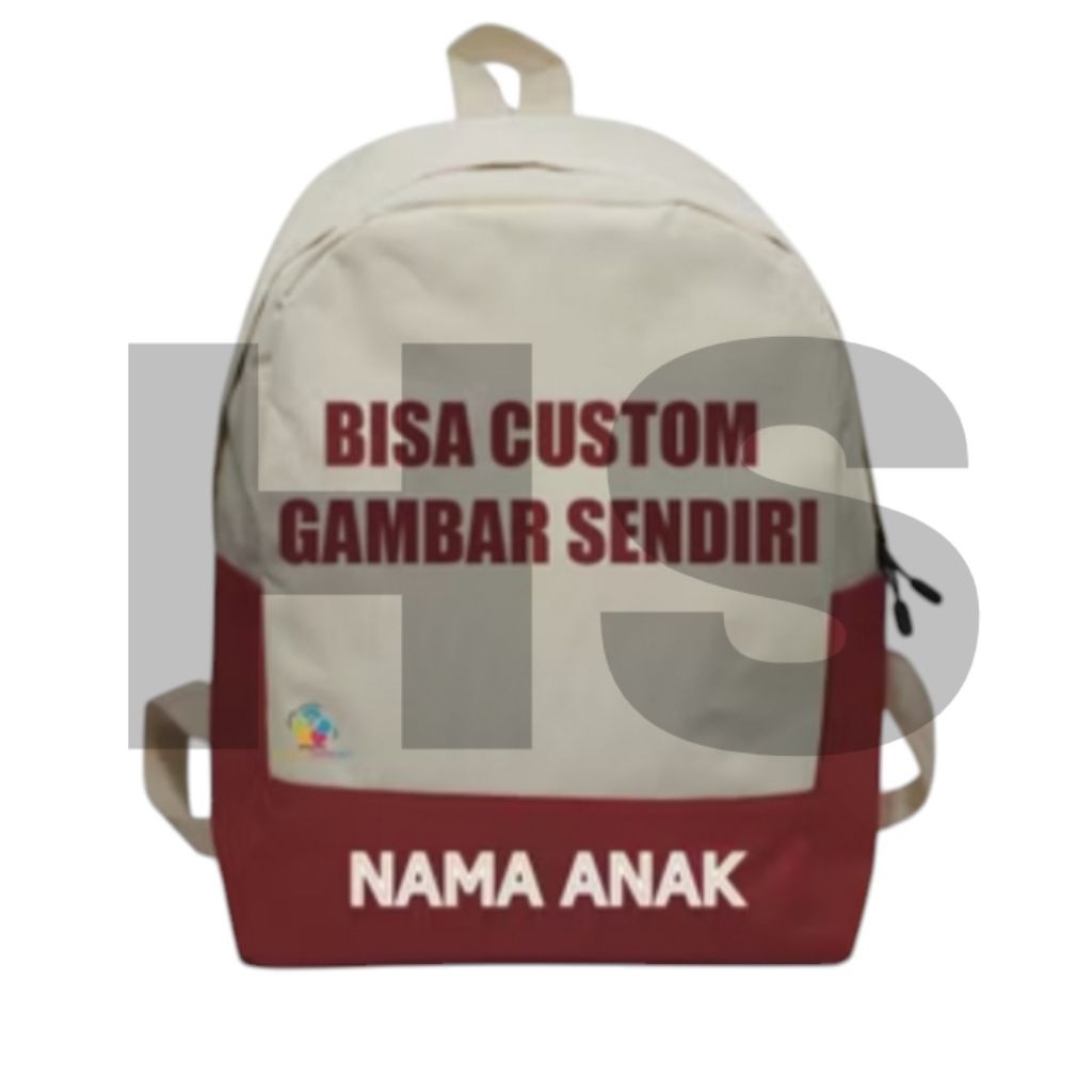 Tas Ransel Anak Sekolah Bisa Costum Gambar Sendiri - Tas Ransel Anak Sekolah Free Costum Nama