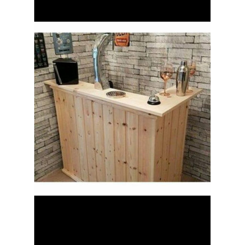 meja bar mini meja kasir minimalis kayu jati Belanda