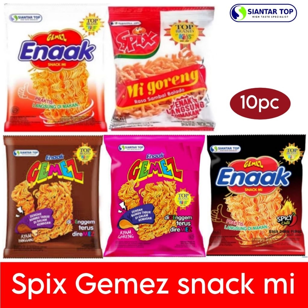 

Spix mie goreng Gemez ayam panggang kecap chili Renceng isi 10 bj/renteng