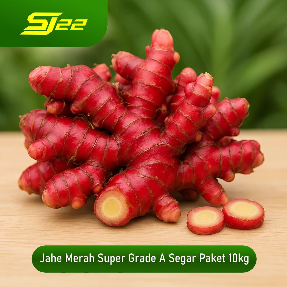 

Jahe merah super grade A Segar paket 10kg