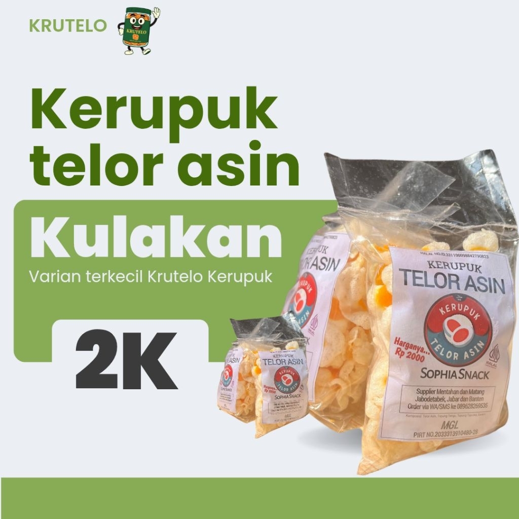 

KRUPUK TELOR ASIN 2000an Asli Non Pengawet dan Pewarna