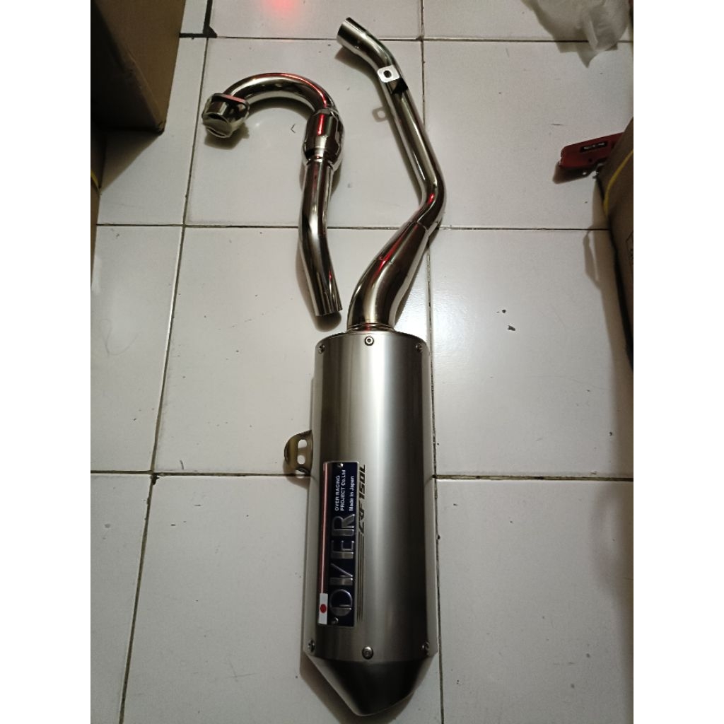 KNALPOT ORIGINAL OVER RACING JAPAN CRF 150L DIJAMIN