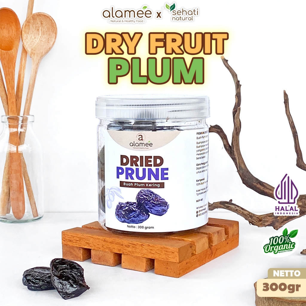 

ALAMEE Dried Prune Cemilan Buah Kering Sehat Buah Plum Kering Rendah Kalori Tanpa Biji PREMIUM 300gr