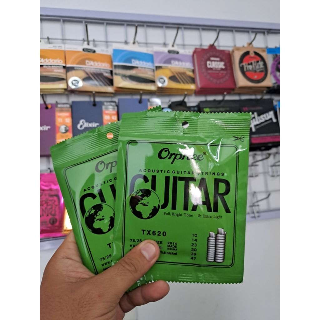 SENAR GITAR AKUSTIK ORPHEE FULLSET ORIGINAL TX620  / SENAR GITAR AKUSTIK ELEKTRIK / SENAR GITAR AKUS