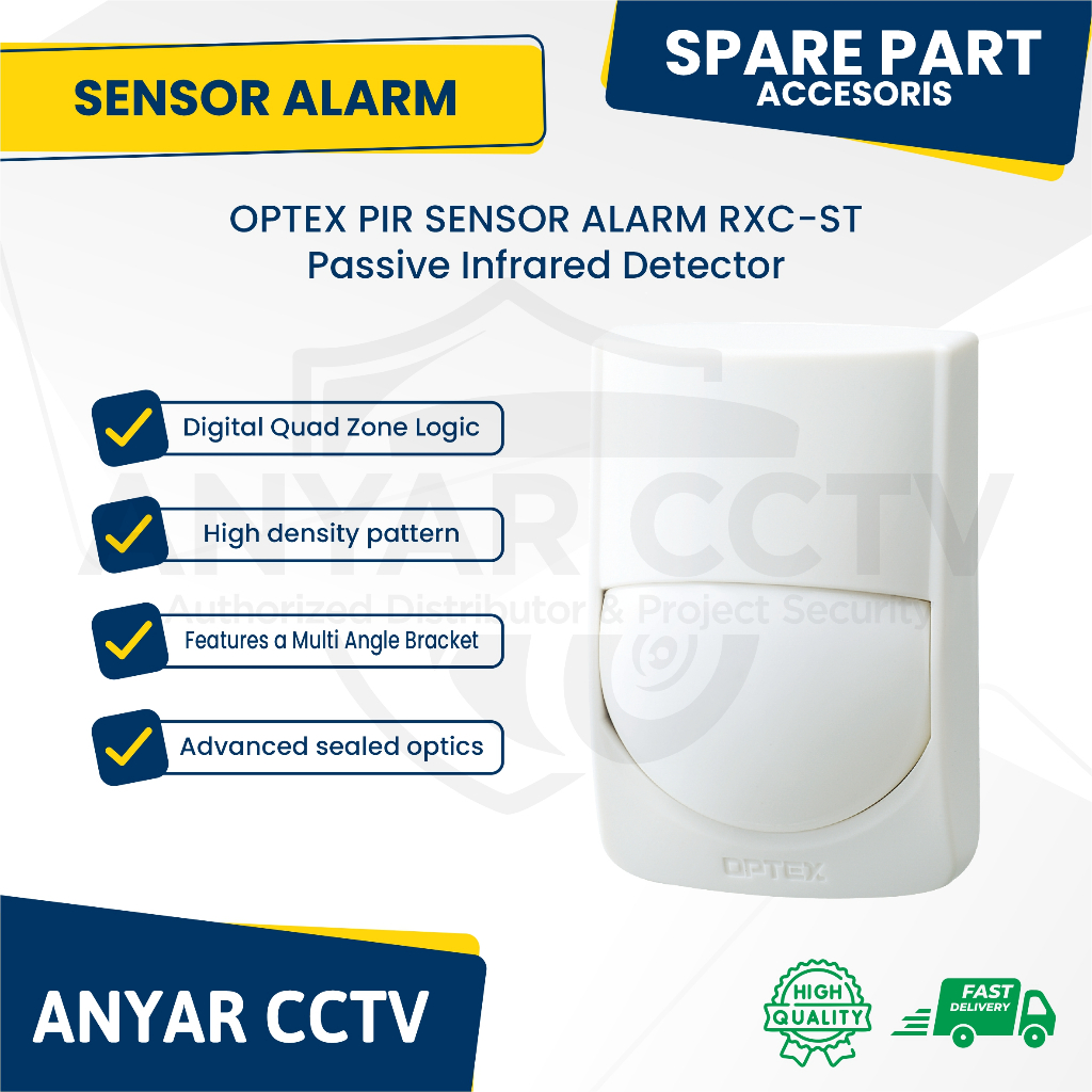 OPTEX PIR SENSOR ALARM RXC-ST PIR, SENSOR ALARM PIR OPTEX