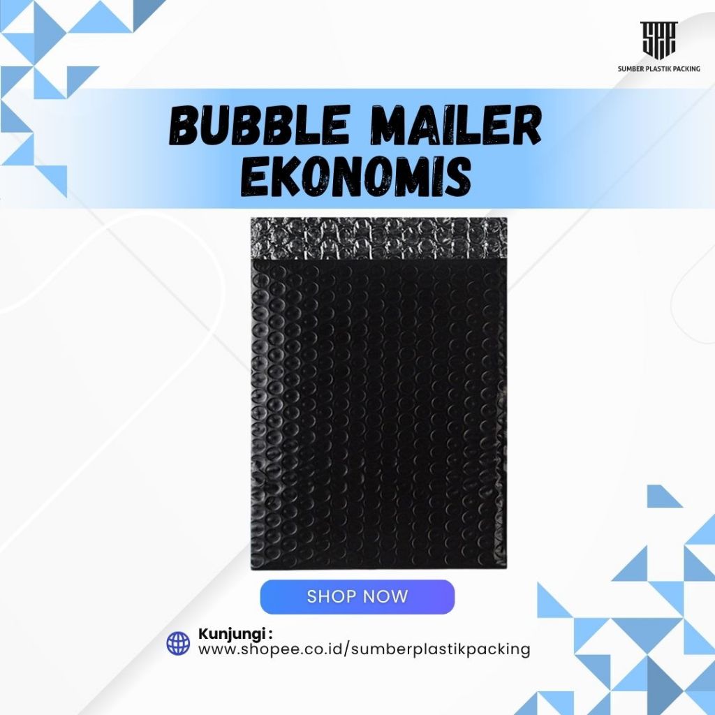 

AMPLOP MAILER EKONOMIS UKURAN 25X35 - BUBBLE MAILER PLASTIK PACKING
