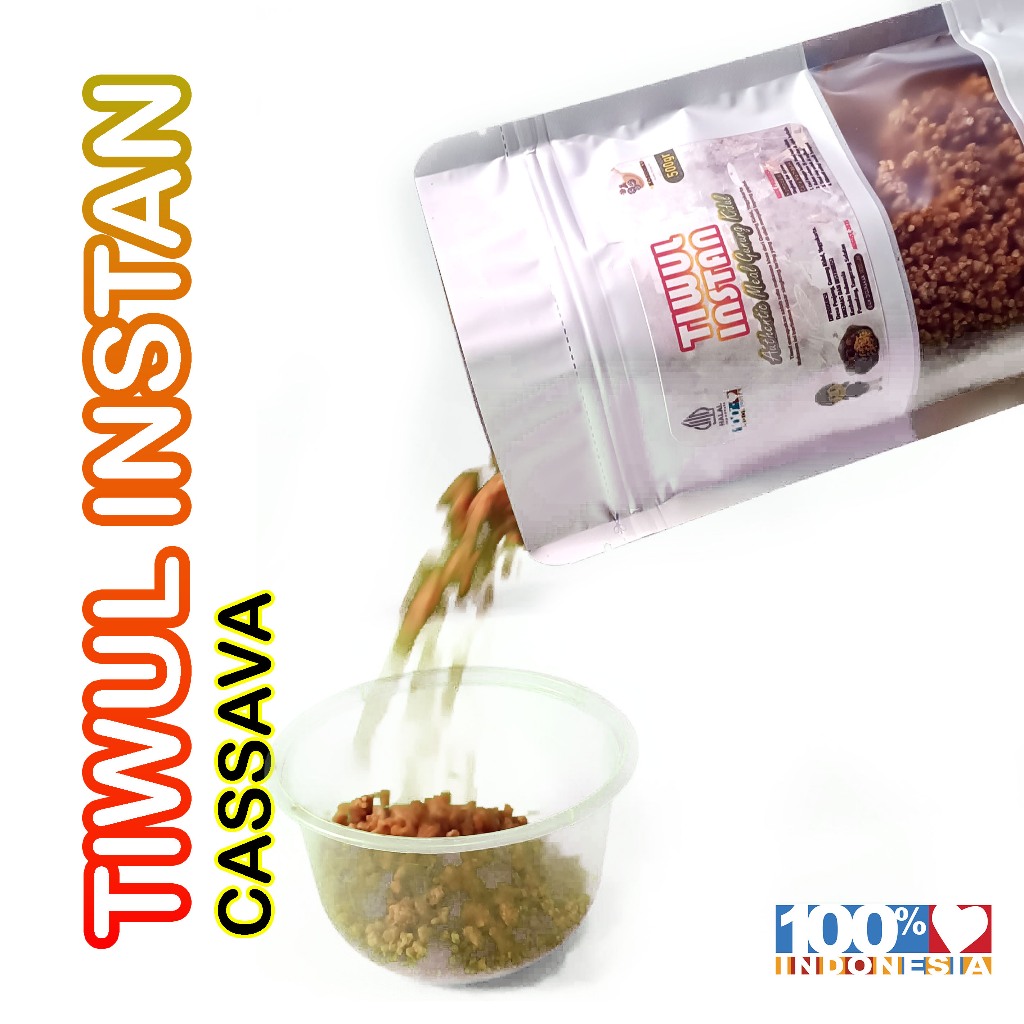 

Tiwul Instan Original Gunung Kidul 500 Gram Oyek Singkong Tanpa Rasa