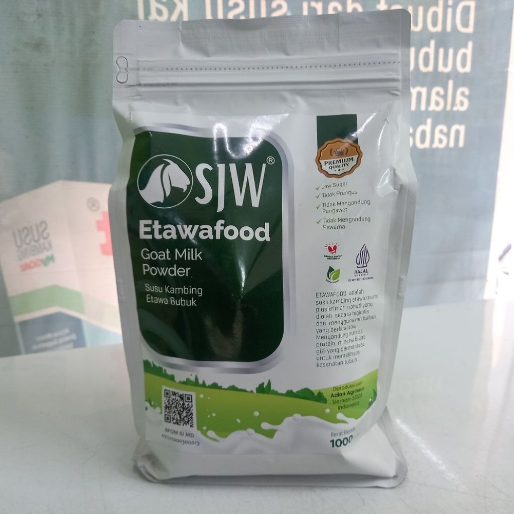 

Susu Kambing ETAWAFOOD / Susu Kambing Bubuk Etawafood 1kg untuk paru-paru Pernafasan