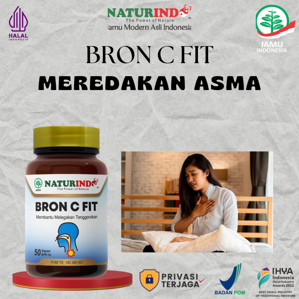 

Bron C Fit Meredakan Asma Batuk Pilek Sinusitis Herbal Alami Naturindo