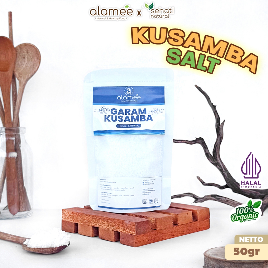

ALAMEE Garam Kusamba Sea Salt Laut Bali 50gr Organik Murni Alami Organic Lokal sehati natural