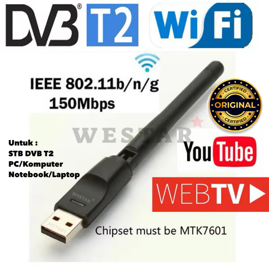 USB Dongle WIFI MT7601 WESTAR / WESTAR MT 7601 / WESTAR USB WIFI MT7601