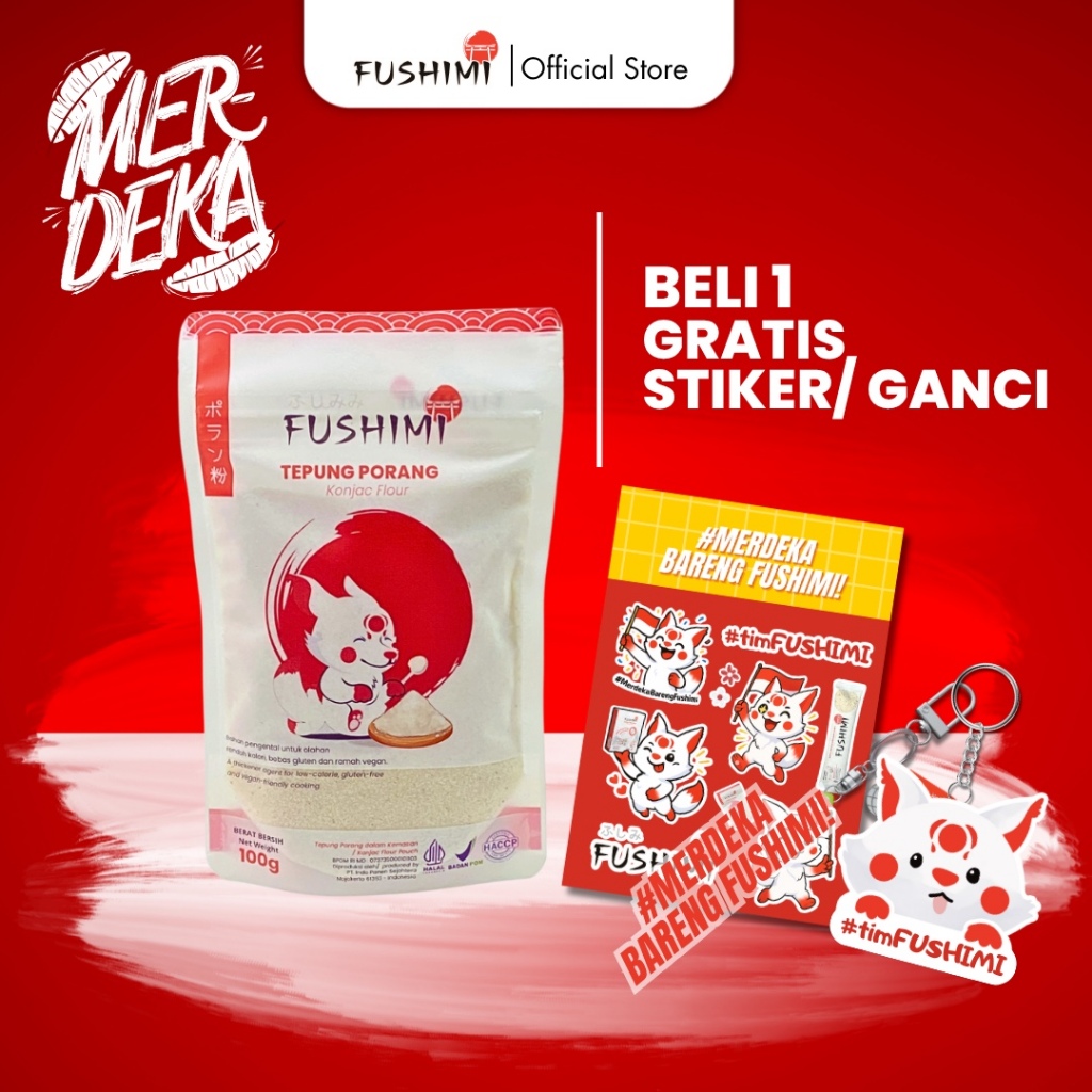 

(BELI 5 FREE 3 SACHET) TEPUNG PORANG 100GR I SHIRATAKI PORANG