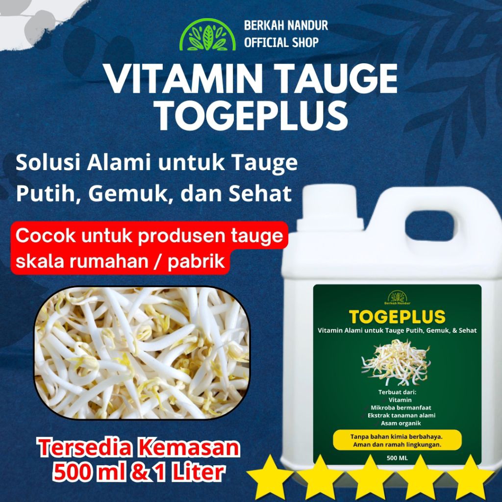 Vitamin Tauge TOGEPLUS Pupuk Toge Vitamin Toge Pupuk Tauge Togeplus