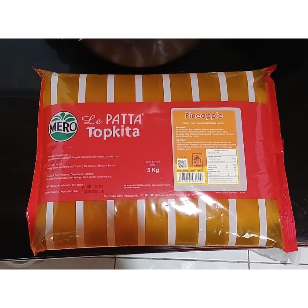 

Selai Lepatta Nanas Berat Berisi 5kg