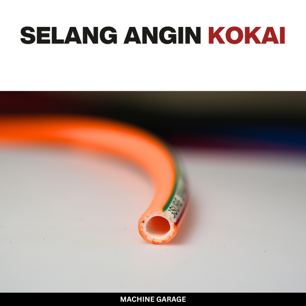 Selang Angin Kompresor Tekanan Tinggi Kokai Premium Kuning - Air Hose Bengkel Kuat Fleksibel 10 20 30 40 50 Meter