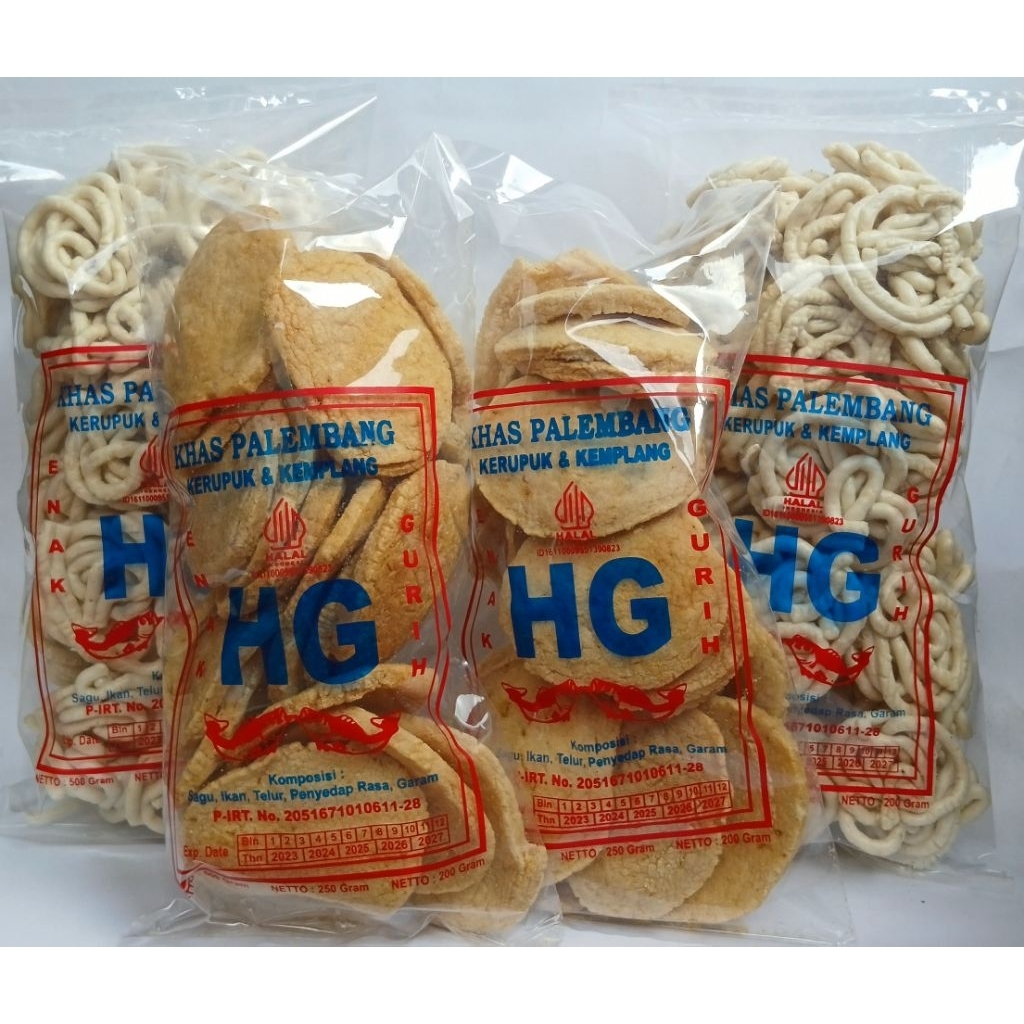 

PAKET BUNDLING 4 BGKS@250 GR(KERUPUK SANGGUL KULIT 2 KEMPLANG KULIT 2)