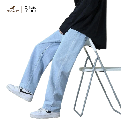 Denvault Celana Gombrong Baggy Pants Jeans Skena Outfit