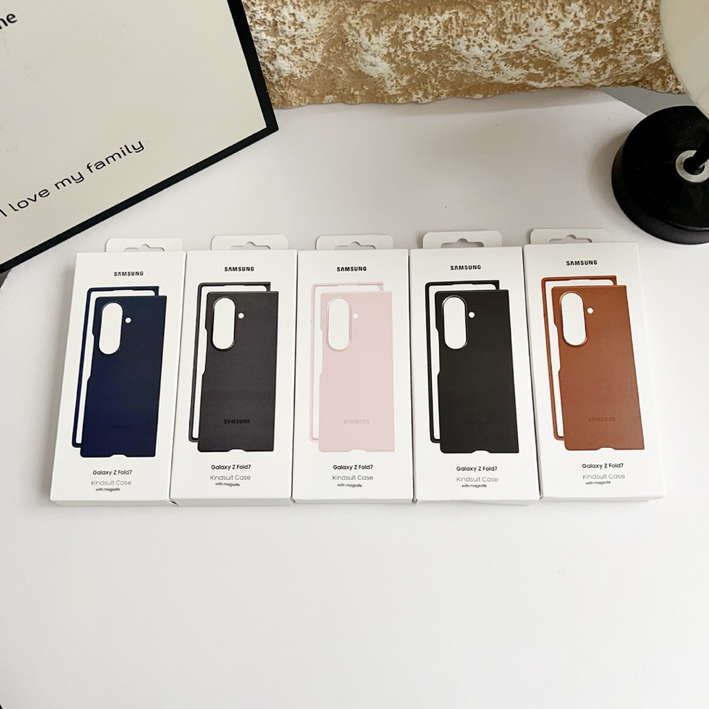 New Kindsuit Case Samsung Zfold7 Leather Kulit Magsafe Magnetic With Box Ori Original High Quality H