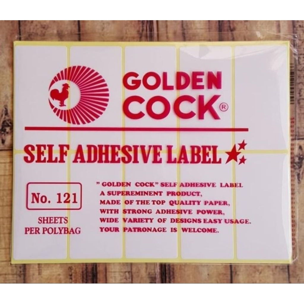 

Label Sticker Goldencock 103 121 112 123