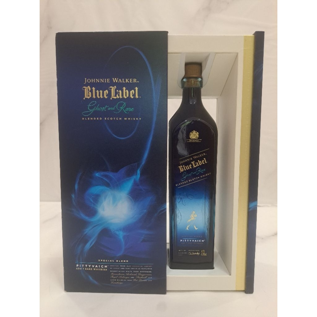 BOTOL KOSONG BEKAS BLUE LABEL GHOST AND RARE